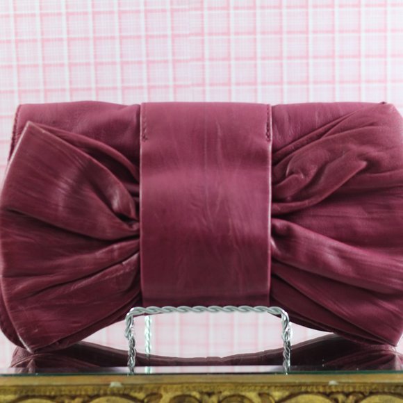 Steven by Steve Madden Pink Leather Clutch - Picture 7 of 11